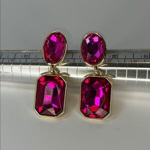 Barbie Pink and Gold Drop Earrings